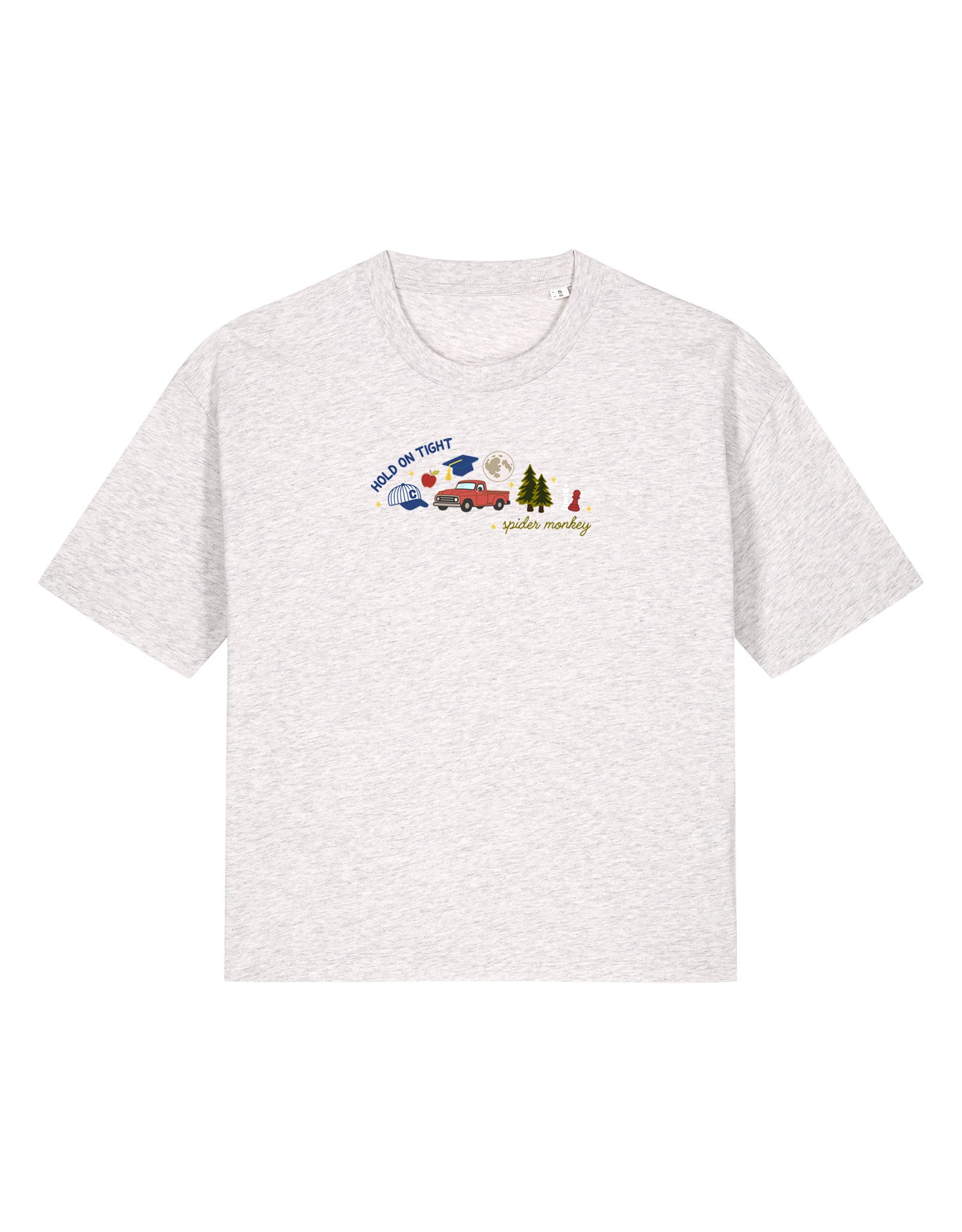 Forks Embroidered Boxy Organic Cotton Tee