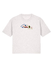 Forks Embroidered Boxy Organic Cotton Tee