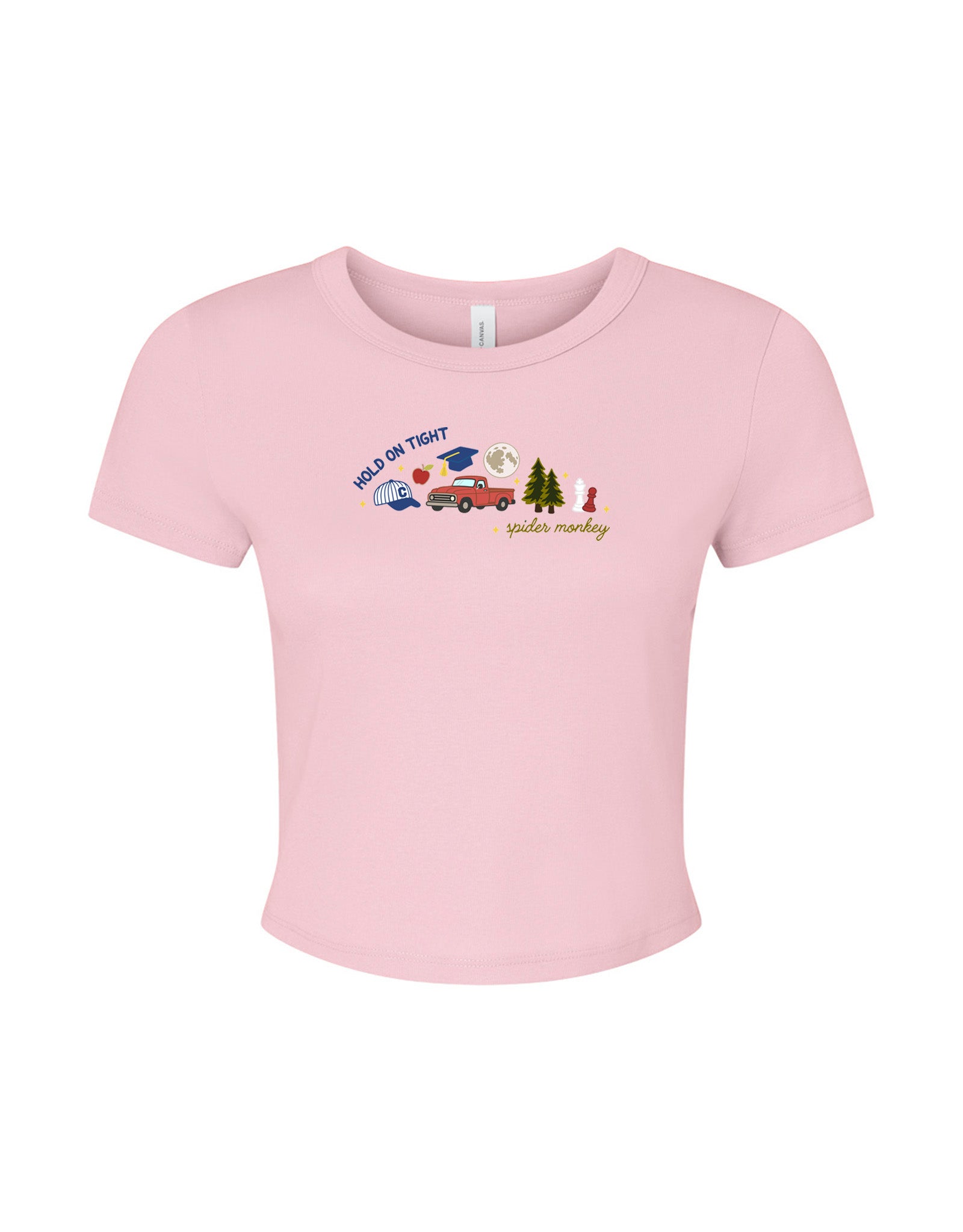 Forks Embroidered Micro Rib Baby Tee