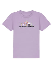 Up Embroidered Organic Cotton Childrens T-Shirt