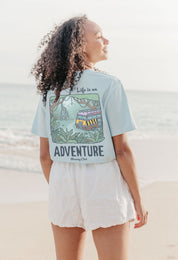 Life Is An Adventure Printed Organic Cotton T-Shirt