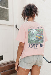 Life Is An Adventure Printed Organic Cotton T-Shirt