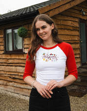 Magical Embroidered Micro Rib 3/4 Sleeve Tee