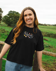 Magical Embroidered Boxy Organic Cotton Tee