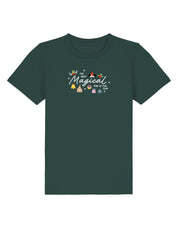 Magical Embroidered Organic Cotton Childrens T-Shirt