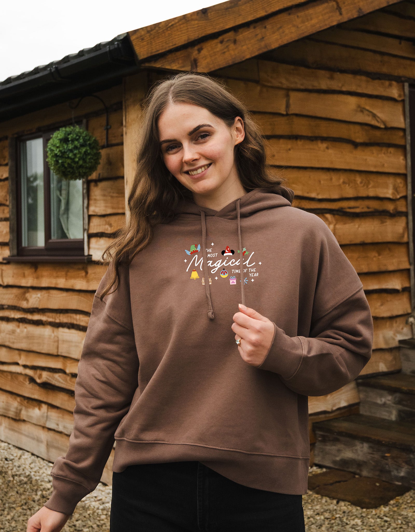 Magical Embroidered Boxy Organic Cotton Hoodie