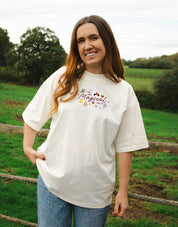 Magical Embroidered Oversized Organic Cotton Tee