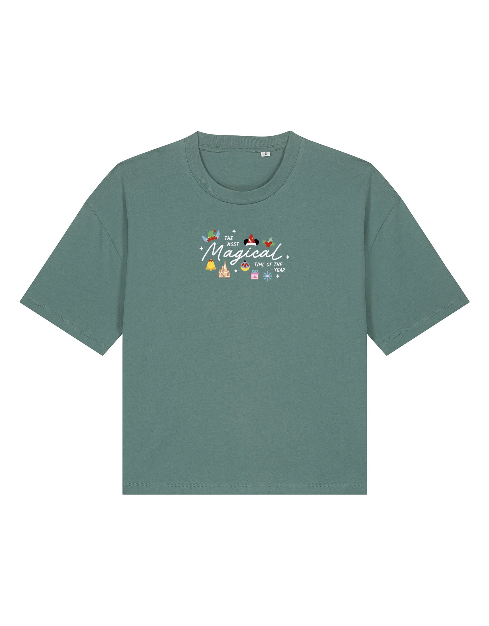 Magical Embroidered Boxy Organic Cotton Tee