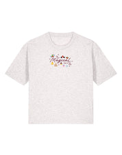 Magical Embroidered Boxy Organic Cotton Tee