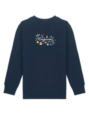 Magical Embroidered Organic Cotton Childrens Sweatshirt