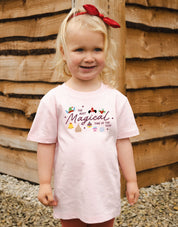 Magical Embroidered Organic Cotton Childrens T-Shirt