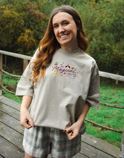 Magical Embroidered Oversized Organic Cotton Tee
