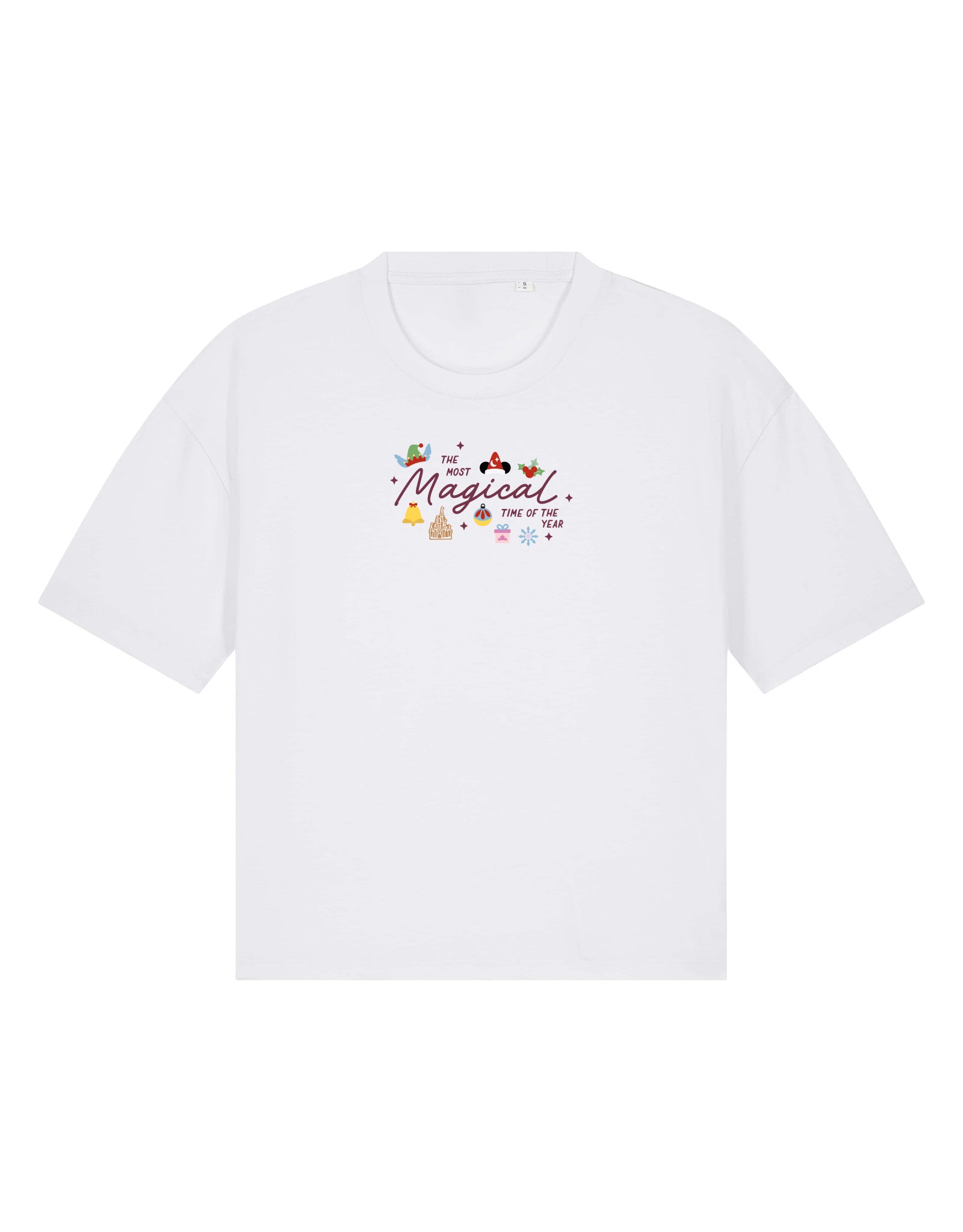 Magical Embroidered Boxy Organic Cotton Tee