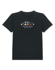 Mermaid Embroidered Organic Cotton Childrens T-Shirt