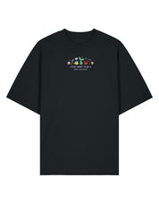 Mermaid Embroidered Oversized Organic Cotton Tee