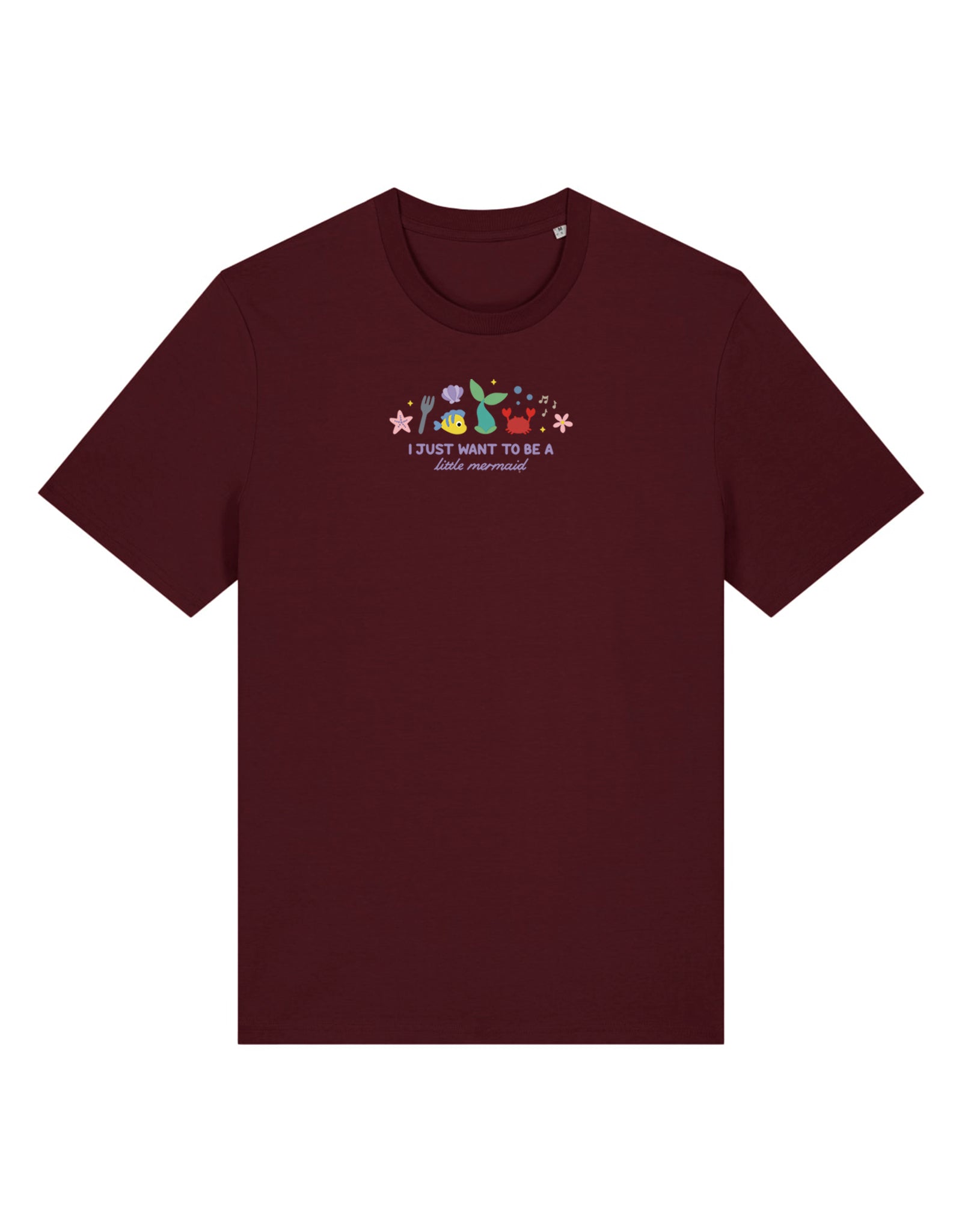 Mermaid Embroidered Organic Cotton T-Shirt