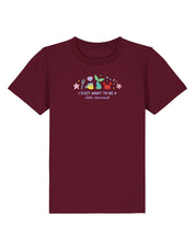 Mermaid Embroidered Organic Cotton Childrens T-Shirt