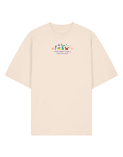 Mermaid Embroidered Oversized Organic Cotton Tee