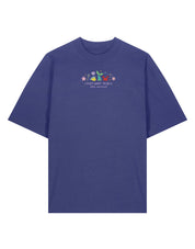 Mermaid Embroidered Oversized Organic Cotton Tee
