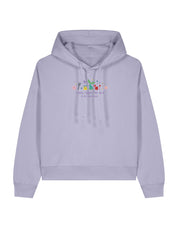 Mermaid Embroidered Boxy Organic Cotton Hoodie