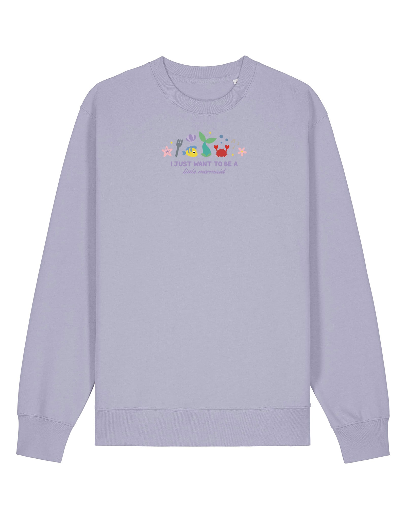 Mermaid Embroidered Organic Cotton Sweatshirt