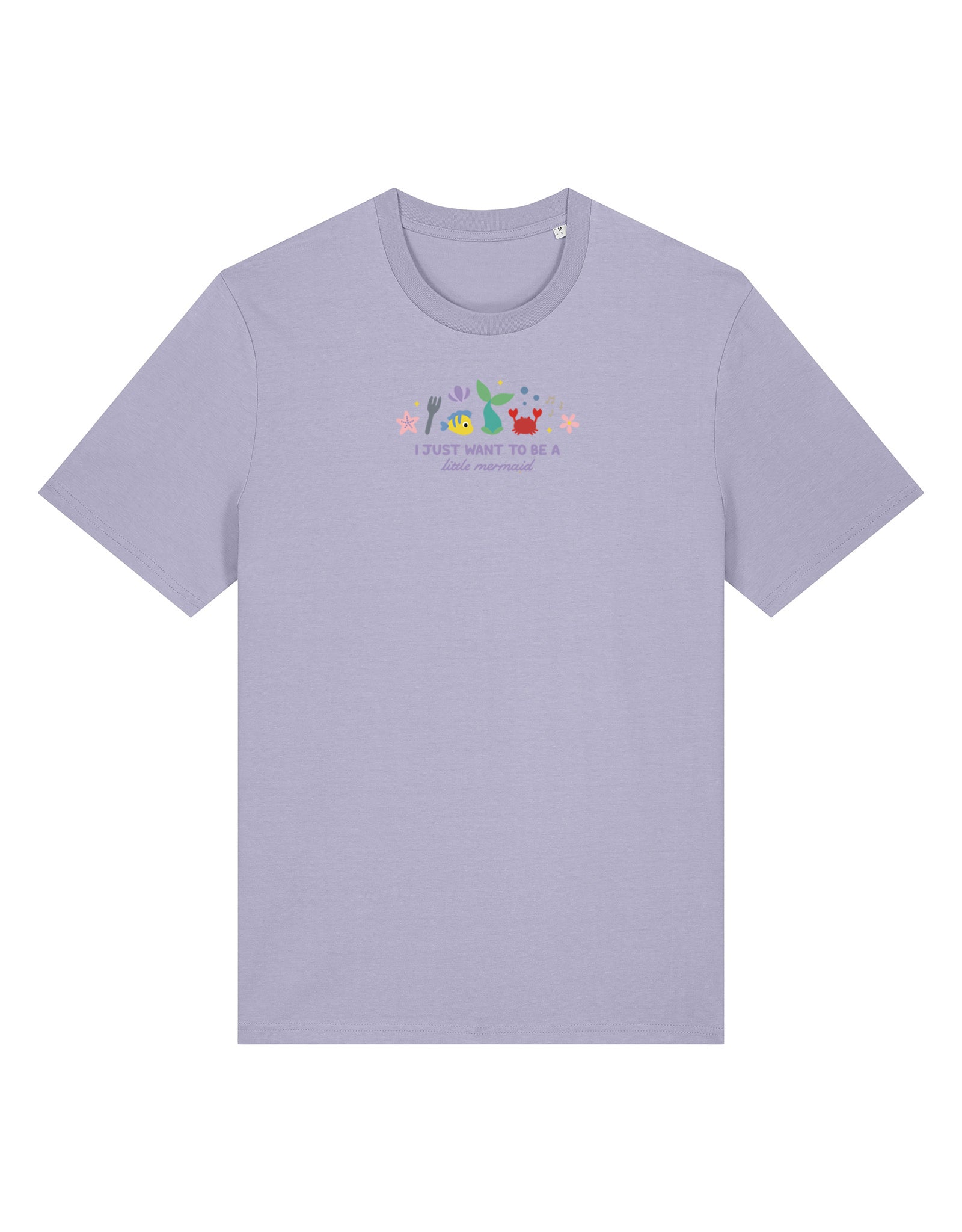 Mermaid Embroidered Organic Cotton T-Shirt