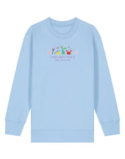 Mermaid Embroidered Organic Cotton Childrens Sweatshirt