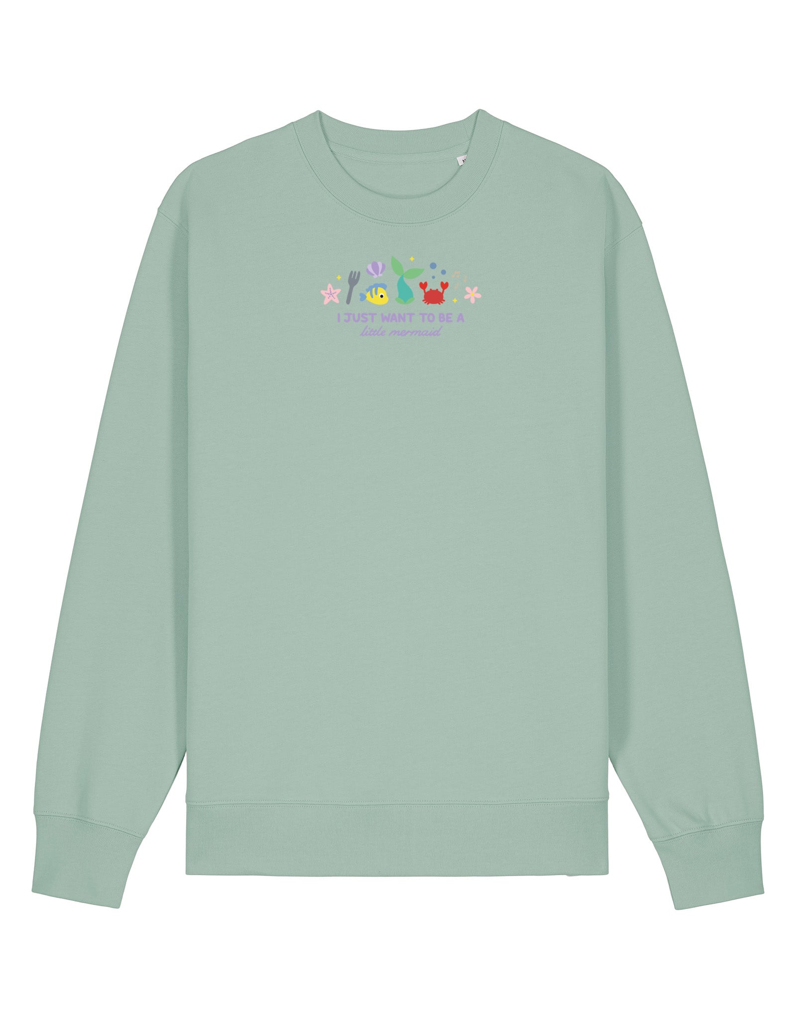 Mermaid Embroidered Organic Cotton Sweatshirt