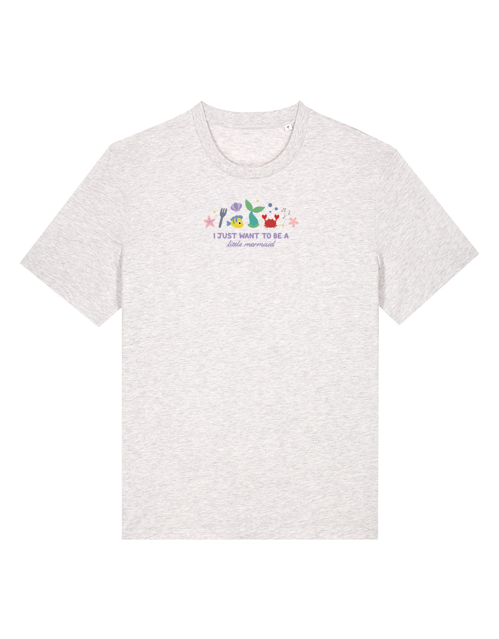 Mermaid Embroidered Organic Cotton T-Shirt