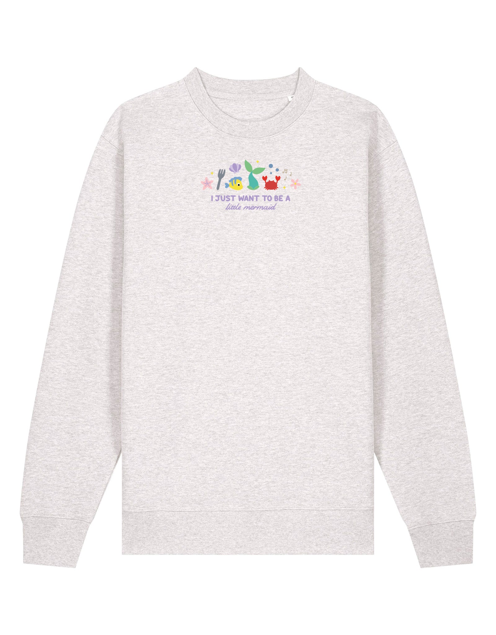 Mermaid Embroidered Organic Cotton Sweatshirt