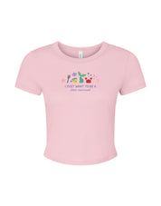 Mermaid Embroidered Micro Rib Baby Tee