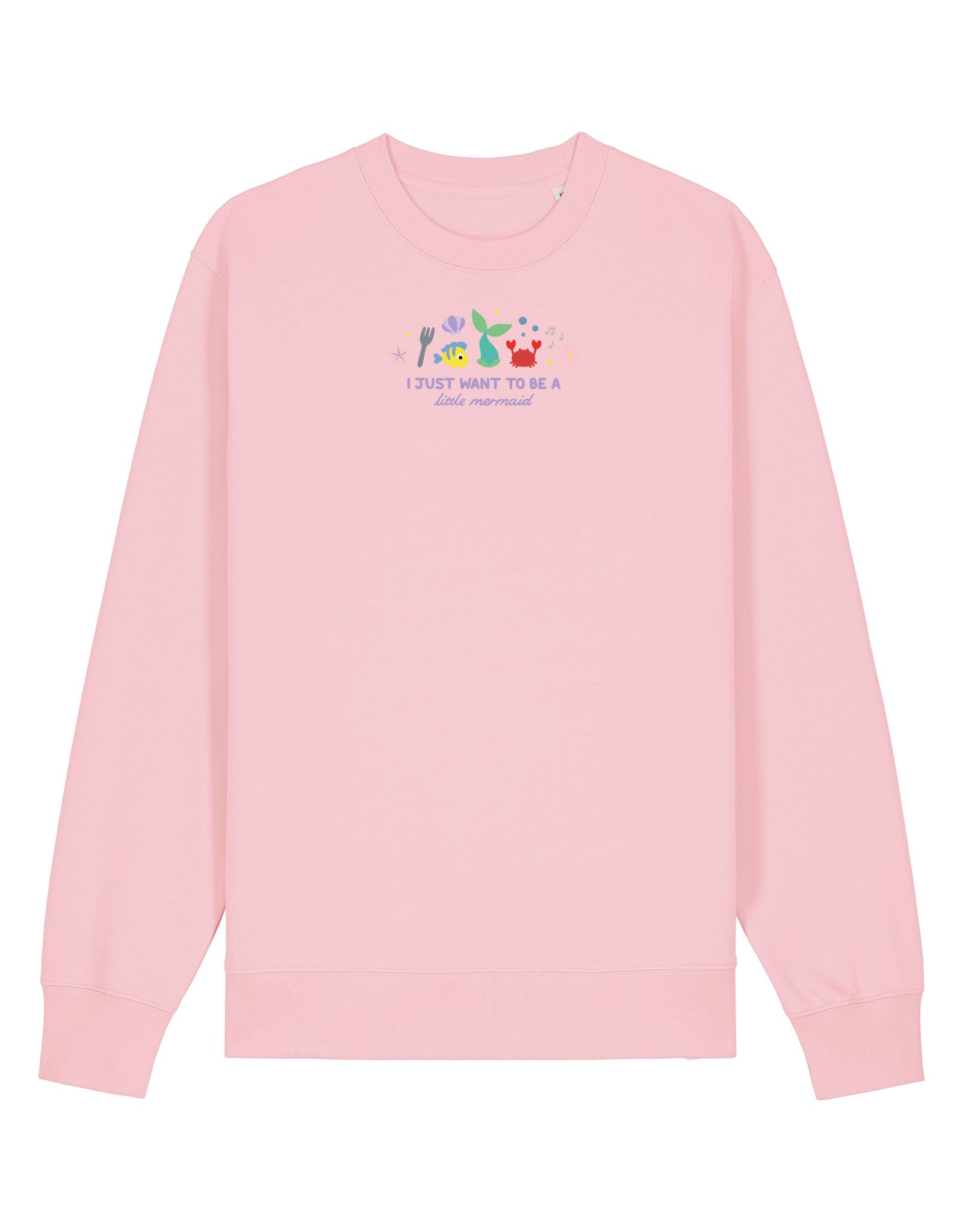 Mermaid Embroidered Organic Cotton Sweatshirt