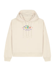 Mermaid Embroidered Boxy Organic Cotton Hoodie