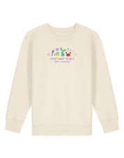 Mermaid Embroidered Organic Cotton Childrens Sweatshirt