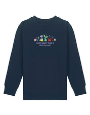 Mermaid Embroidered Organic Cotton Childrens Sweatshirt