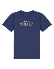 Mermaid Embroidered Organic Cotton Childrens T-Shirt