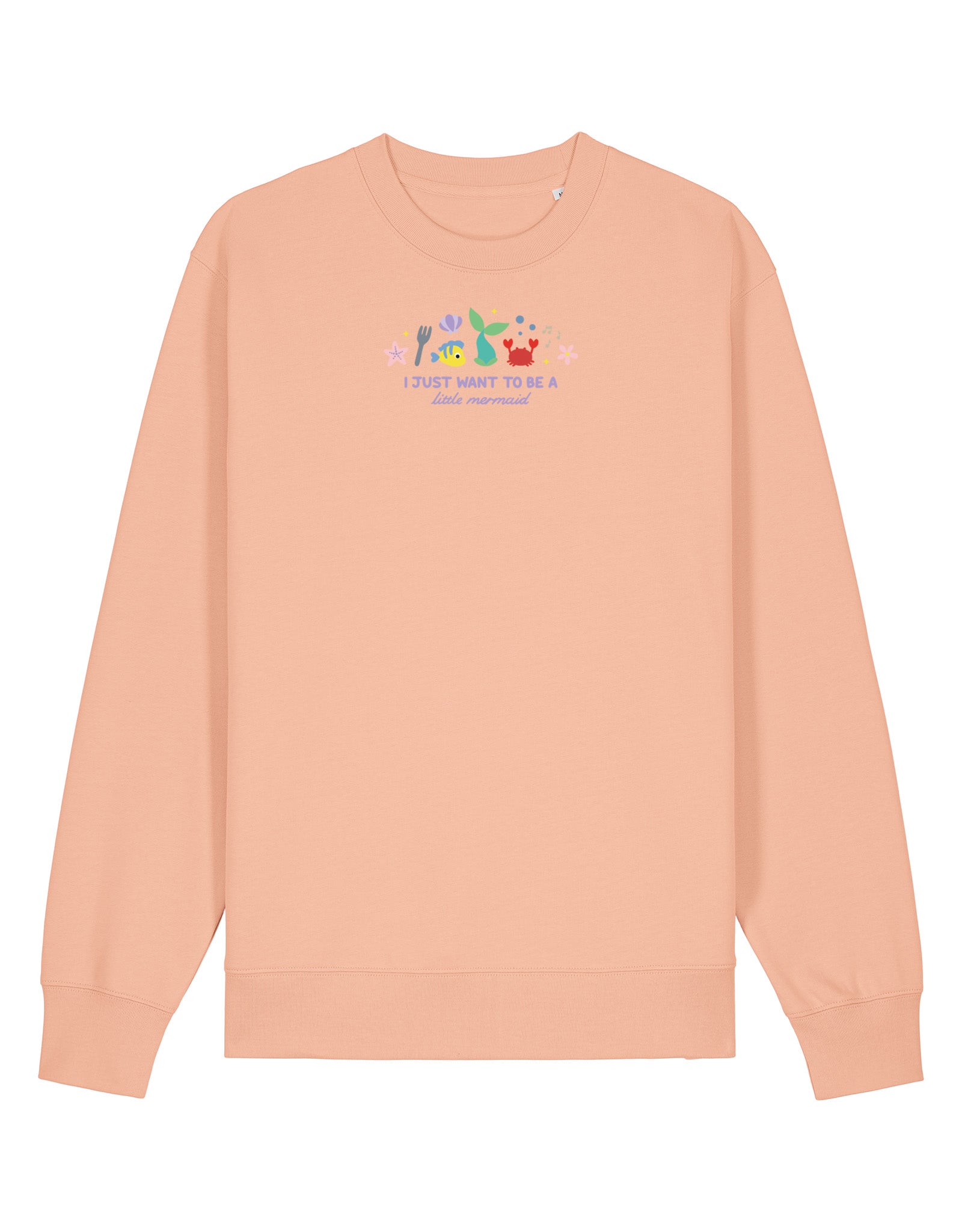 Mermaid Embroidered Organic Cotton Sweatshirt