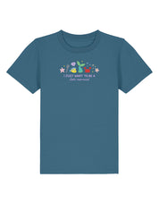 Mermaid Embroidered Organic Cotton Childrens T-Shirt