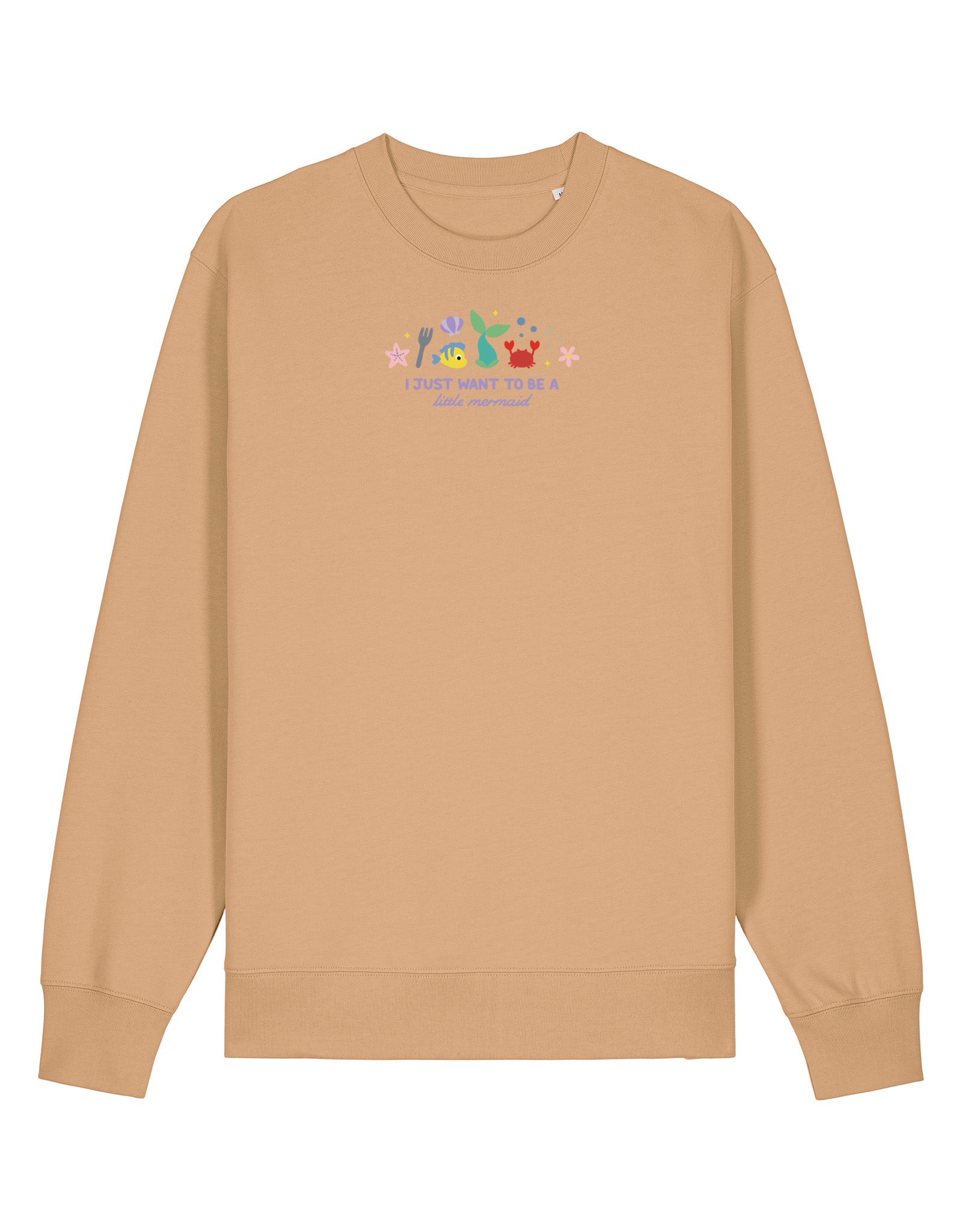 Mermaid Embroidered Organic Cotton Sweatshirt