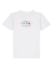 Mermaid Embroidered Organic Cotton Childrens T-Shirt
