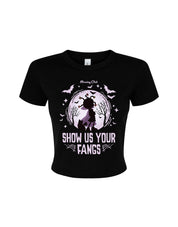 Mona Printed Micro Rib Baby Tee