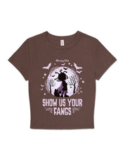 Mona Printed Micro Rib Baby Tee