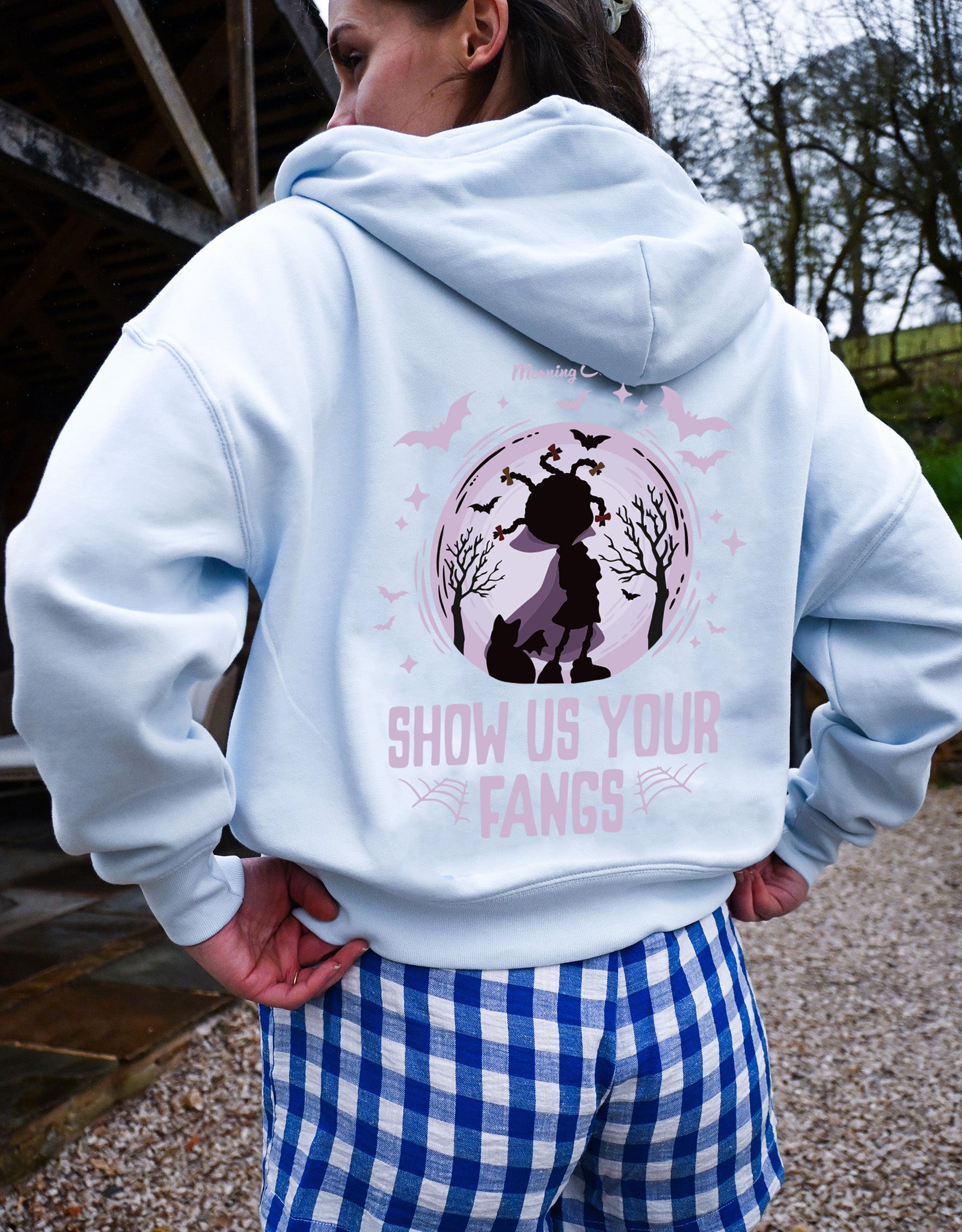 Mona Printed Boxy Organic Cotton Zip Hoodie