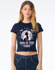 Mona Printed Micro Rib Baby Tee