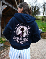 Mona Printed Boxy Organic Cotton Zip Hoodie