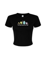 Monsters Inspired Embroidered Micro Rib Baby Tee