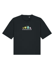 Monsters Embroidered Boxy Organic Cotton Tee