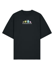 Monsters Inspired Embroidered Oversized Organic Cotton Tee