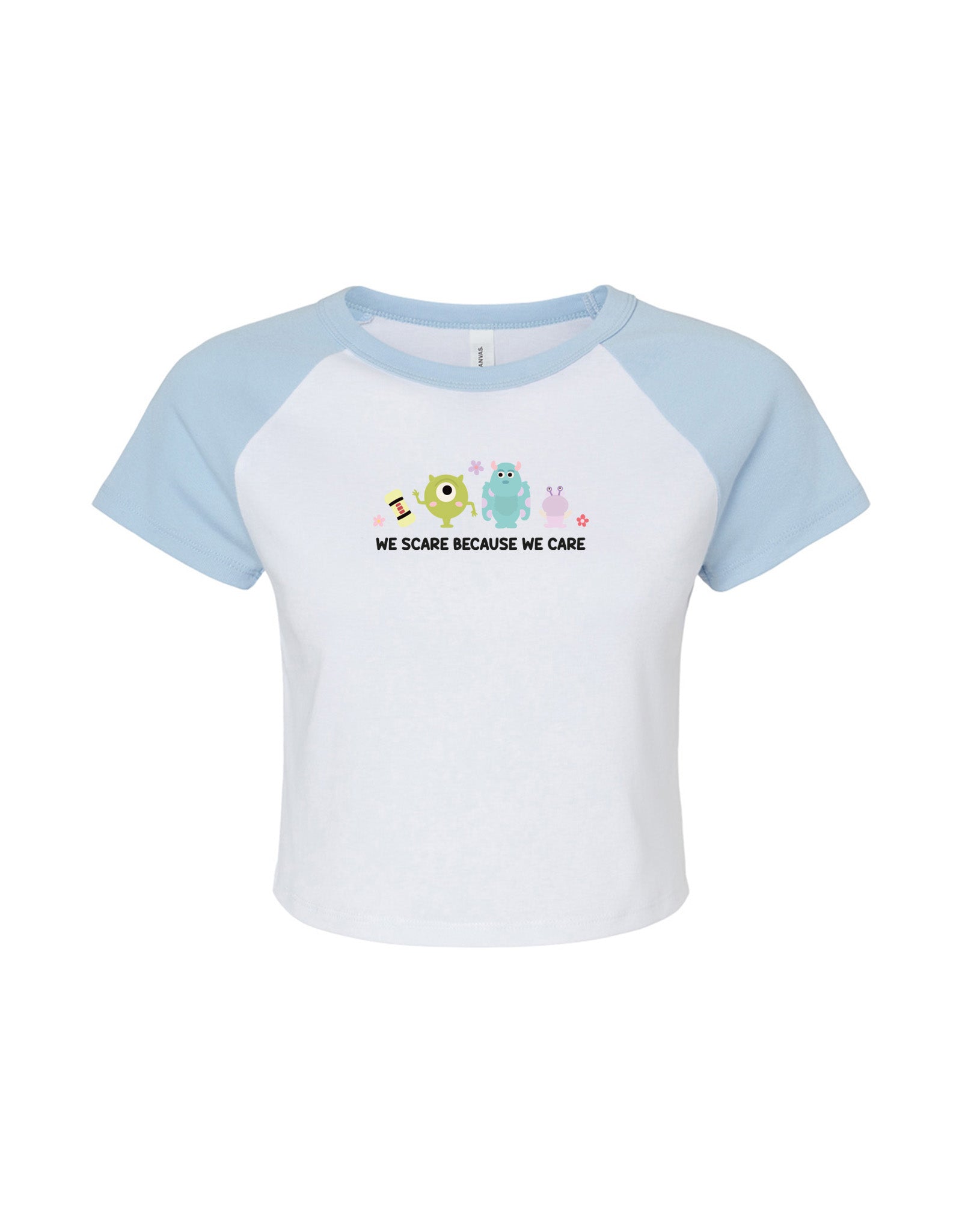 Monsters Inspired Embroidered Micro Rib Baby Tee