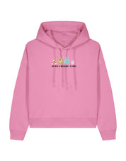 Monsters Inspired Embroidered Boxy Organic Cotton Hoodie